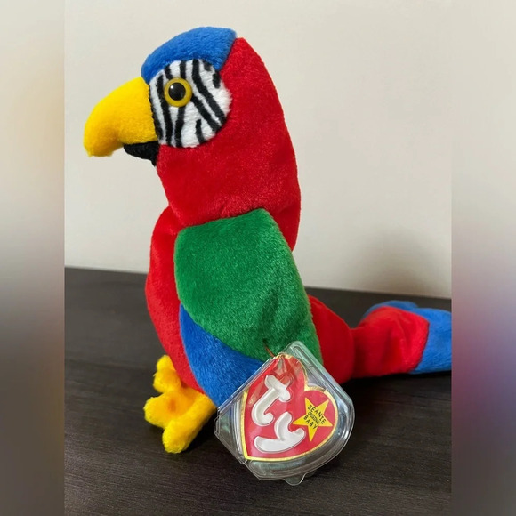 JABBER Parrot Beanie Babies- With Tag Errors - Picture 1 of 9